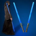 Blank Double Sided Sword Saber w/ Blue LEDs & Sound